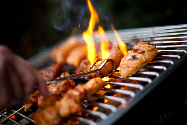 Image of Webber Gas BBQs in Use at Badwell Ash Holiday Lodges