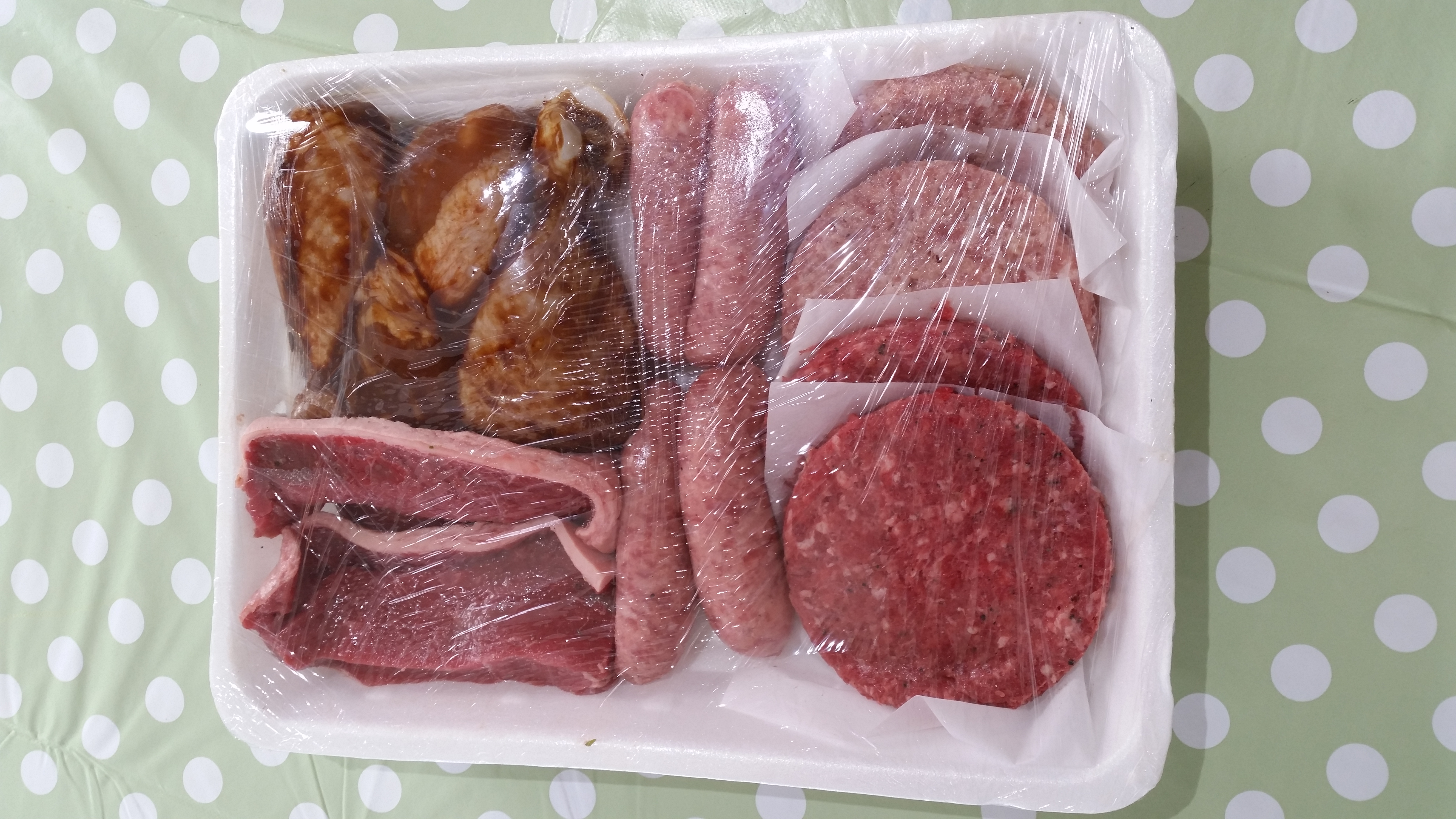 Photo of Raw Meat for BBQ Pack at Badwell Ash Holiday Lodges